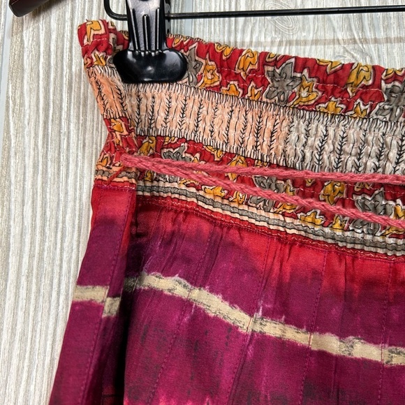 Free People Sunset Boulevard Boho Tie Dye Circle Mini Skirt Size XS - Picture 5 of 11